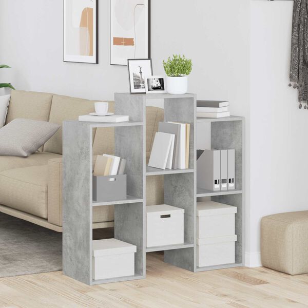 vidaXL Buffet Gris b&eacute;ton 90 x 30 x 90 cm