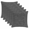 vidaXL Housse de coussin 6 pc HOUTEN Gris fonc&eacute; 50 x 50 cm