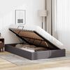 vidaXL Lit de Rangement avec matelas Gris 120 x 190 cm Faux cuir