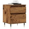 vidaXL Table de chevet vieux bois 40x35x50 cm bois d&rsquo;ing&eacute;nierie