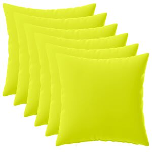 vidaXL Housse de coussin 6 pc HEERLEN Vert vif. 30 x 30 cm Polyester