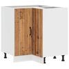 vidaXL Armoire d'angle de cuisine Lucca vieux bois bois d'ing&eacute;nierie