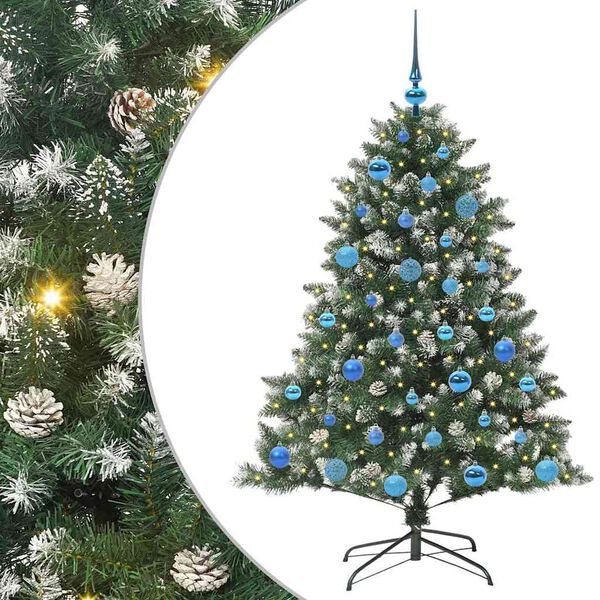 vidaXL Sapin de No&euml;l artificiel Vert 150 cm PVC, plastique et acier