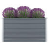 vidaXL Jardini&egrave;re 100 x 100 x 45 cm Acier galvanis&eacute; Gris