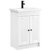 vidaXL Ensemble de mobilier de salle de bain Blanc 78,5 x 37,5 x 81 cm