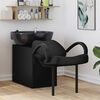 vidaXL Fauteuil de shampooing Noir 63 x 141 x 92 cm PVC