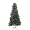 vidaXL Sapin de No&euml;l artificiel avec support Vert 240 cm PVC