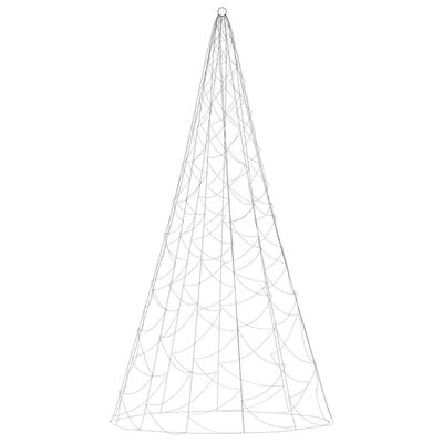 vidaXL Sapin de Noël sur mât de drapeau 500 LED Blanc chaud 300 cm