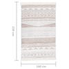 vidaXL Tapis Beige 160x230 cm Coton