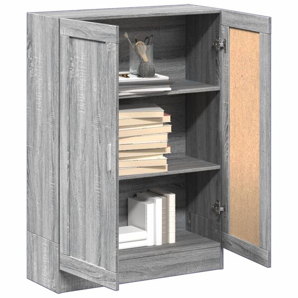 vidaXL Bibliothèque sonoma gris 82,5x30,5x115 cm bois d'ingénierie