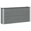 vidaXL Jardini&egrave;re sur&eacute;lev&eacute;e Gris 150 x 30 x 72 cm WPC et Aluminium