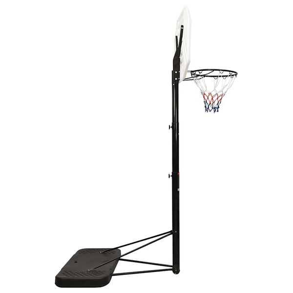 vidaXL Support de basket-ball Blanc 258-363 cm Poly&eacute;thyl&egrave;ne