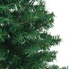 vidaXL Sapin de No&euml;l artificiel d'angle Vert 210 cm PVC
