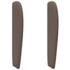 vidaXL Oreille de t&ecirc;te de lit Tan PVC