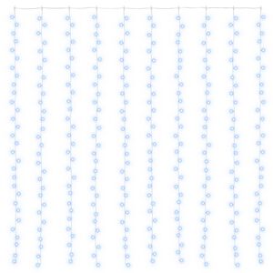 vidaXL Rideau lumineux 300 LED Bleu 300 x 300 cm