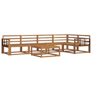 vidaXL Ensemble de canap&eacute;s d'ext&eacute;rieur 6 pcs Naturel