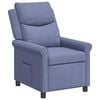vidaXL Fauteuil inclinable Bleu denim 69 x 93 x 102 cm Tissu
