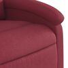vidaXL Fauteuil inclinable électrique Rouge bordeaux Tissu