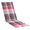 vidaXL Chaise longue de jardin avec coussin Bois d'acacia solide