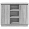 vidaXL Buffet LED Gris Sonoma 90 x 32 x 75 cm Bois d'ing&eacute;nierie