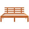 vidaXL Cadre de lit sans matelas cire marron 140x190cm bois pin massif