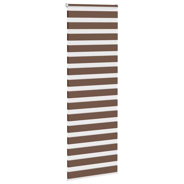vidaXL Store z&egrave;bre marron 90x200 cm largeur du tissu 85,9 cm polyester