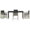 vidaXL Ensemble de salle &agrave; manger pour jardin 5 pcs Gris clair