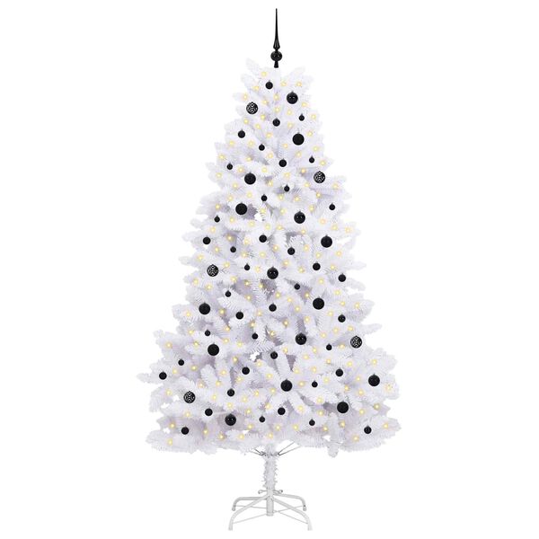 vidaXL Sapin de No&euml;l Artificiel &agrave; Branches Articul&eacute;es Blanc 240 cm