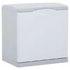 vidaXL Poubelle de s&eacute;paration des d&eacute;chets Blanc 20 L 40x30x40 cm