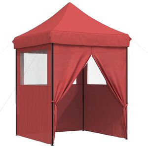 vidaXL Tente de r&eacute;ception pliable escamotable avec 4 parois lat&eacute;rales
