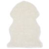 vidaXL Tapis 60 x 90 cm Peau de mouton synth&eacute;tique Blanc