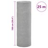 vidaXL Filet brise-vue gris clair 1x25 m PEHD 195 g/m&sup2;
