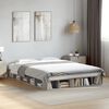 vidaXL Cadre de lit sans matelas gris b&eacute;ton 160x200 cm