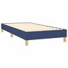 vidaXL Sommier &agrave; lattes de lit avec matelas Bleu 90x190 cm Tissu