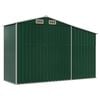 vidaXL Abri de jardin vert 277x93x179 cm acier galvanis&eacute;