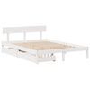 vidaXL Cadre de lit sans matelas blanc 120x200 cm bois de pin massif