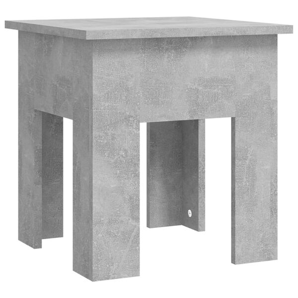 vidaXL Table basse gris béton 40x40x42 cm bois d'ingénierie