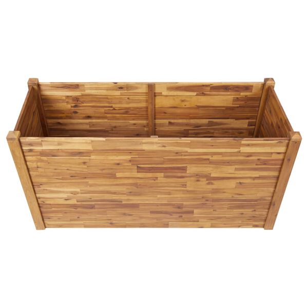 vidaXL Lit sur&eacute;lev&eacute; de jardin 160x60x84 cm Bois massif d'acacia