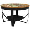 vidaXL Table basse &Oslash;68x43 cm Bois de r&eacute;cup&eacute;ration massif
