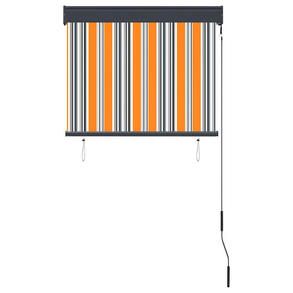 vidaXL Store roulant d'ext&eacute;rieur 80x250 cm Jaune et bleu