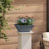 vidaXL Cache-pot de jardin Anthracite 35 x 35 x 15 cm