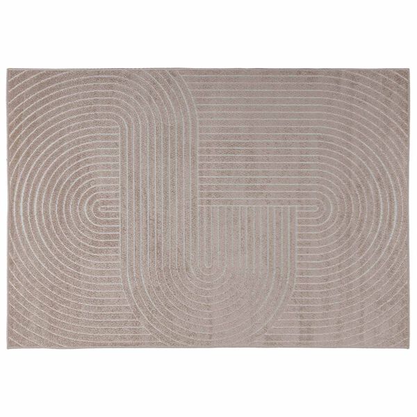 vidaXL Tapis de surface HUARTE Beige 340 x 240 cm Polyester