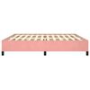 vidaXL Cadre de lit sans matelas rose 200x200 cm velours