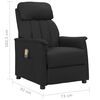 vidaXL Fauteuil de massage Noir Similicuir