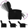 vidaXL Fauteuil inclinable &eacute;lectrique noir similicuir