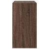 vidaXL Armoire murale avec portes en verre ch&ecirc;ne marron 68x37x68,5 cm