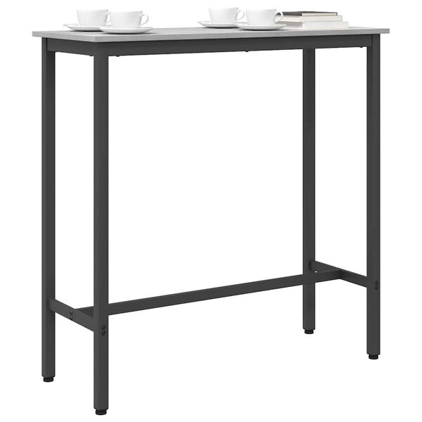 vidaXL table Gris Sonoma 100 x 40 x 100,5 cm
