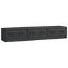 vidaXL Meuble TV 147 x 34,5 x 27 cm Noir Bois d'ing&eacute;nierie