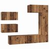 vidaXL Ensemble meuble TV 6 pc Bois Ancien Bois d'ing&eacute;nierie
