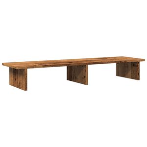 vidaXL Support de moniteur vieux bois 100x27x15 cm bois d'ing&eacute;nierie
